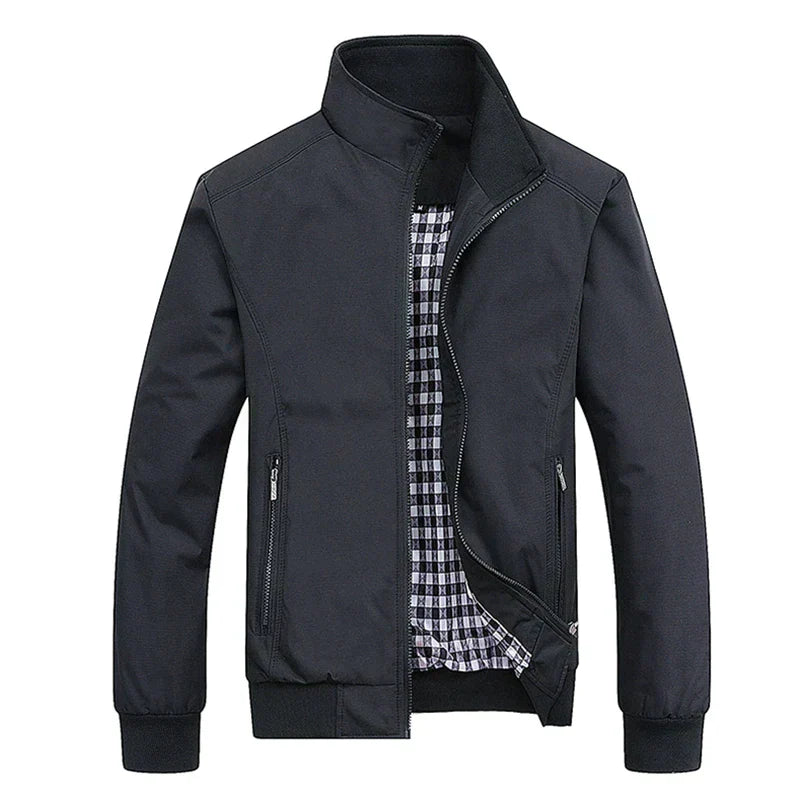 Herren Harrington Jacke Winddicht Reißverschluss - IdealeKleiden