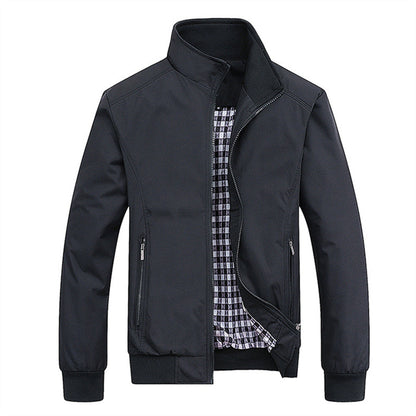 Wasserdichte Herrenjacke Reißverschluss Modern