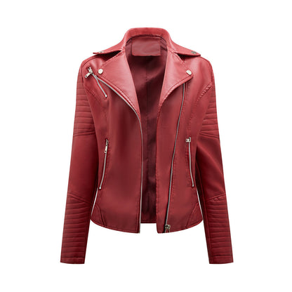 Elegante Damen Lederjacke Modern Style