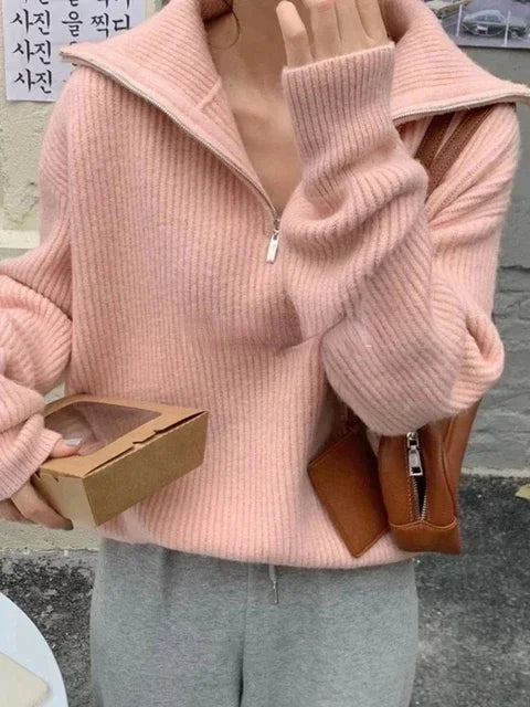 Weicher Rollkragenpullover Damen Wärmeverschluss