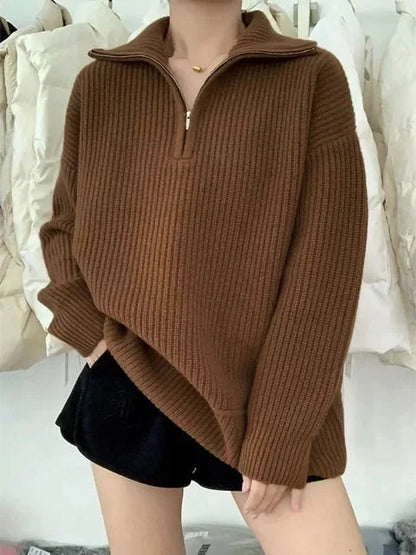 Weicher Rollkragenpullover Damen Wärmeverschluss
