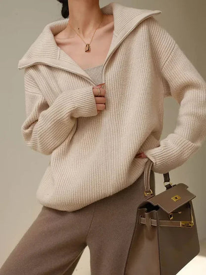 Weicher Rollkragenpullover Damen Wärmeverschluss