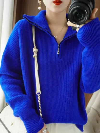 Weicher Rollkragenpullover Damen Wärmeverschluss