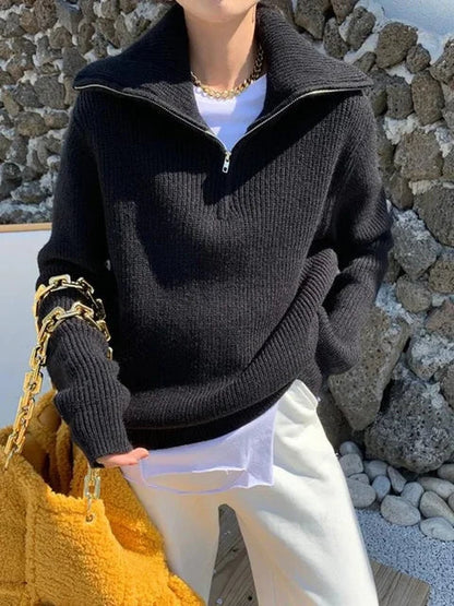 Weicher Rollkragenpullover Damen Wärmeverschluss