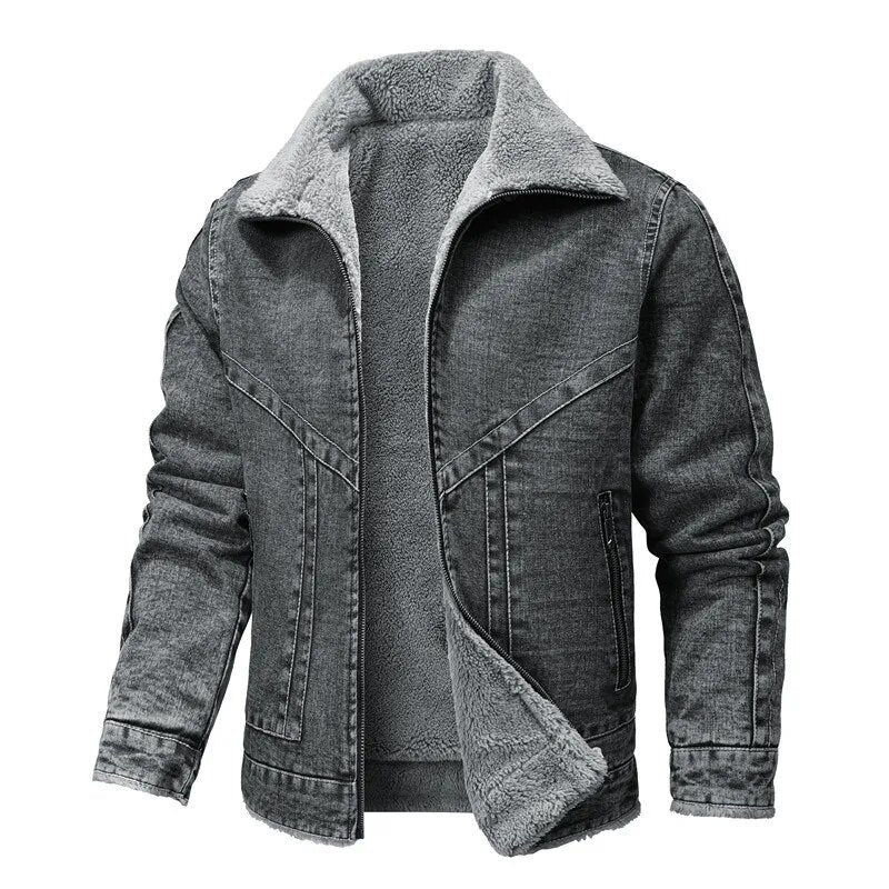 Herren Winterjacke Warm Fleece Isolierung Reißverschluss - IdealeKleiden
