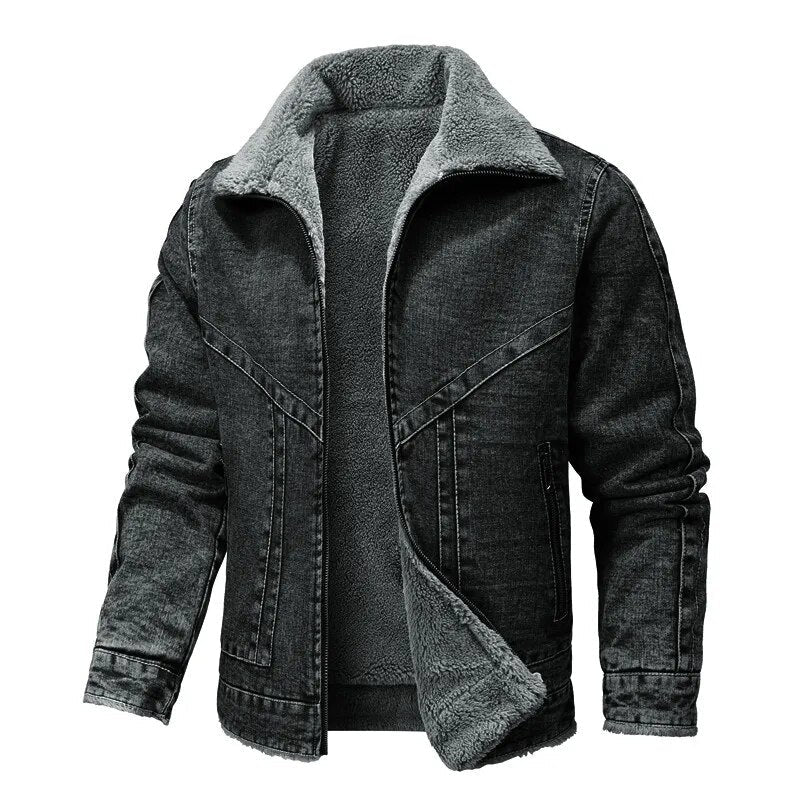 Herren Winterjacke Warm Fleece Isolierung Reißverschluss