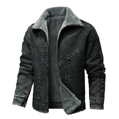 Herren Winterjacke Warm Fleece Isolierung Reißverschluss