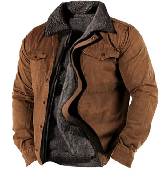 Herren Winterjacke Warm Fleece Isolierung