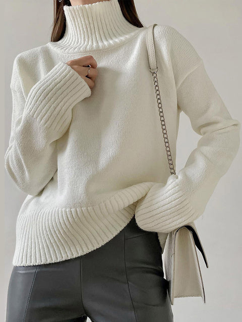 Bequemer Rollkragen Pullover Gemütlich