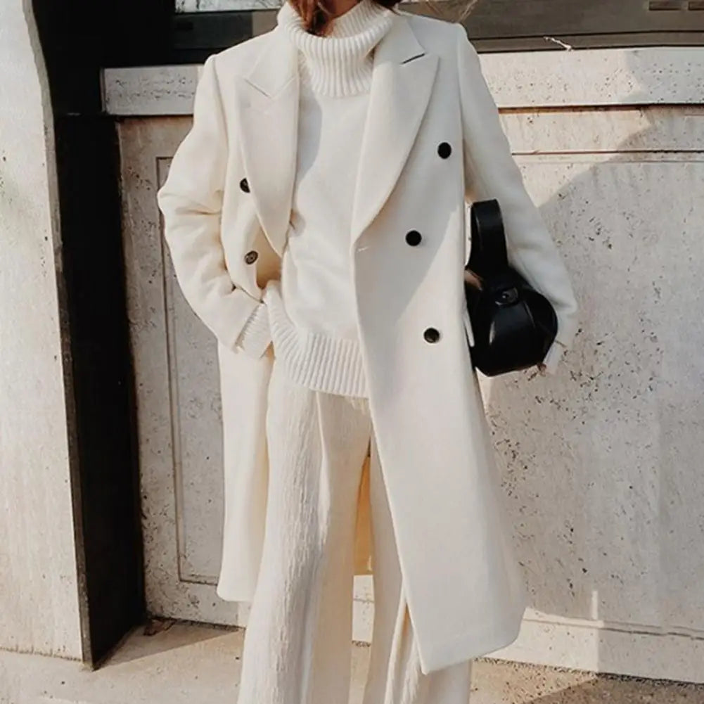 Damen Wintermantel Doppelfeldjacke Lang