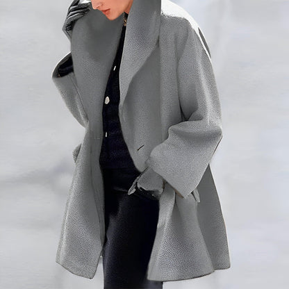 Elegante Damenjacke - Langer Warmwintermantel