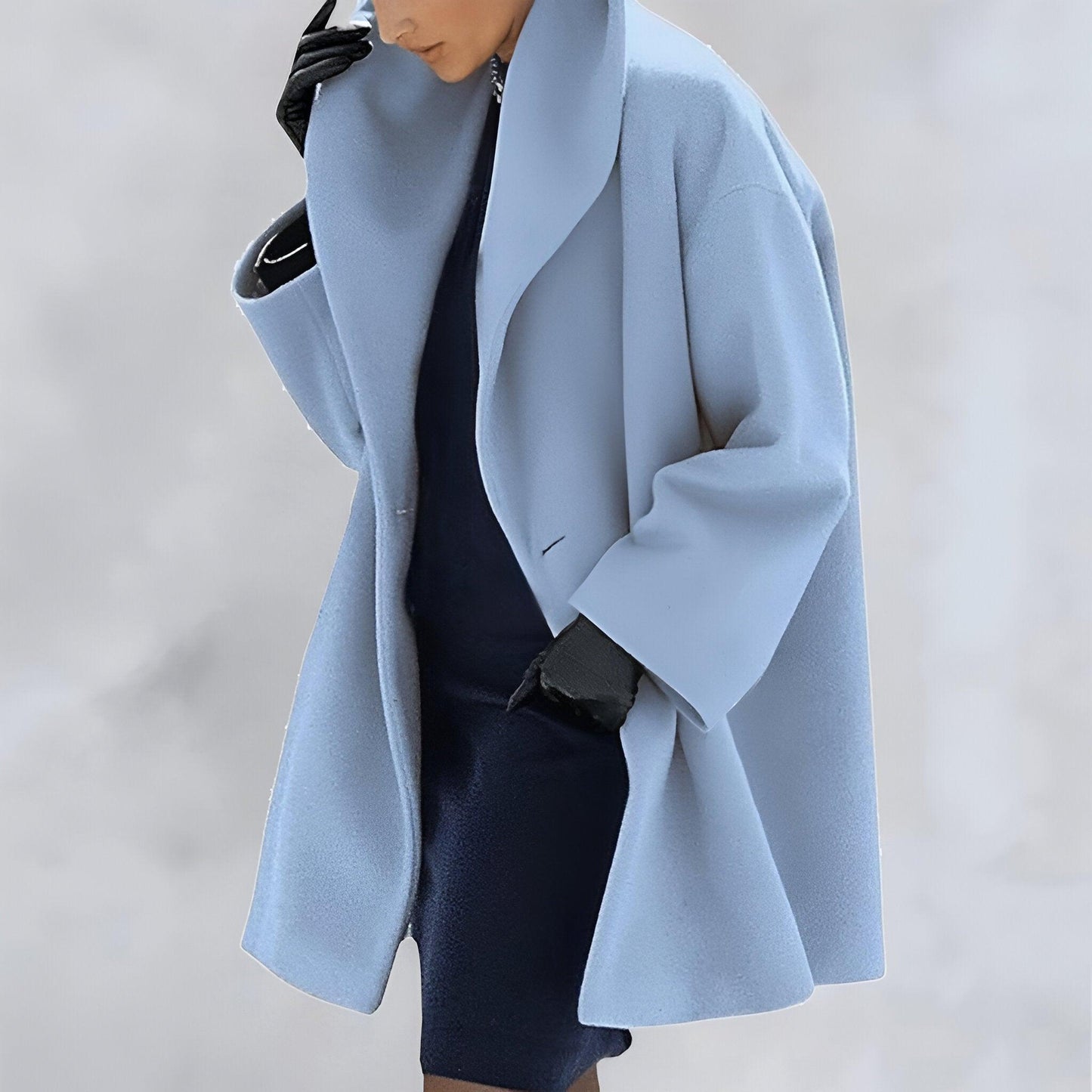 Elegante Damenjacke - Langer Warmwintermantel
