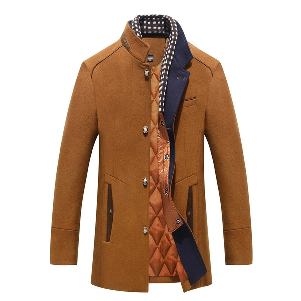 Herren Winterjacke Wollfüllung Einfach Elegant - IdealeKleiden