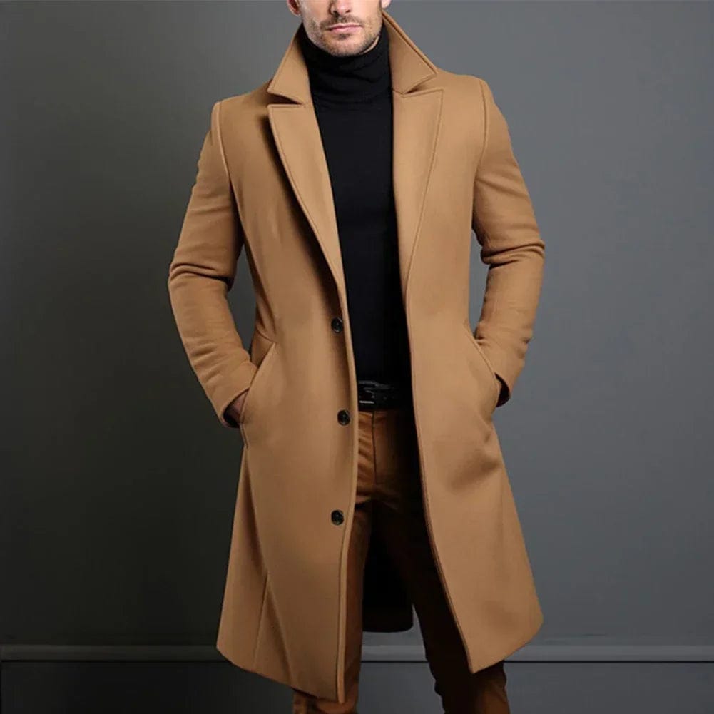 Herren Wintermantel Elegant Einreiher