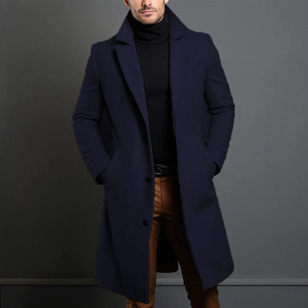 Herren Wintermantel Elegant Einreiher