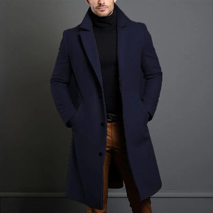 Herren Wintermantel Elegant Einreiher