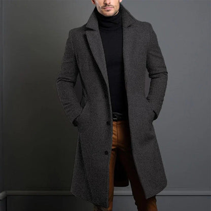 Herren Wintermantel Elegant Einreiher