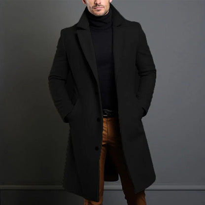 Herren Wintermantel Elegant Einreiher