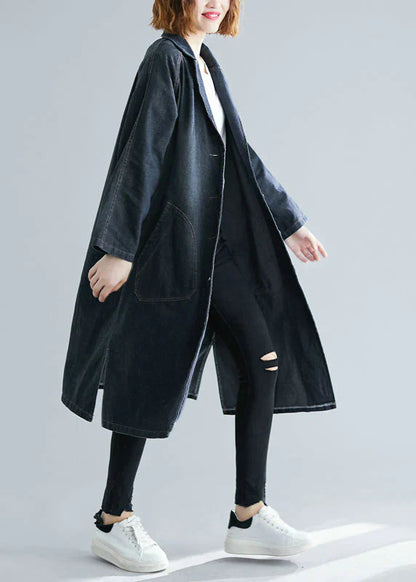 Moderner Denim Mantel Damen - IdealeKleiden