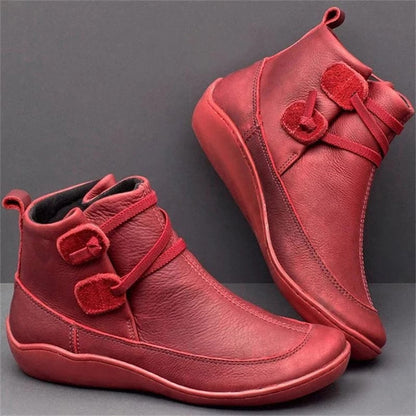 Damenstiefel Leder Warm Bequem