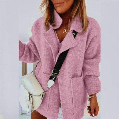 Modische Damenjacke mit Schalkragen - IdealeKleiden