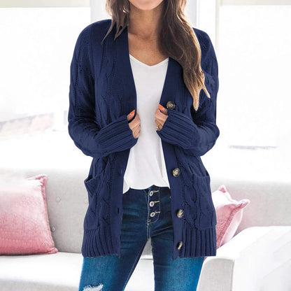 Frauenjacke Modern Knöpfe Design
