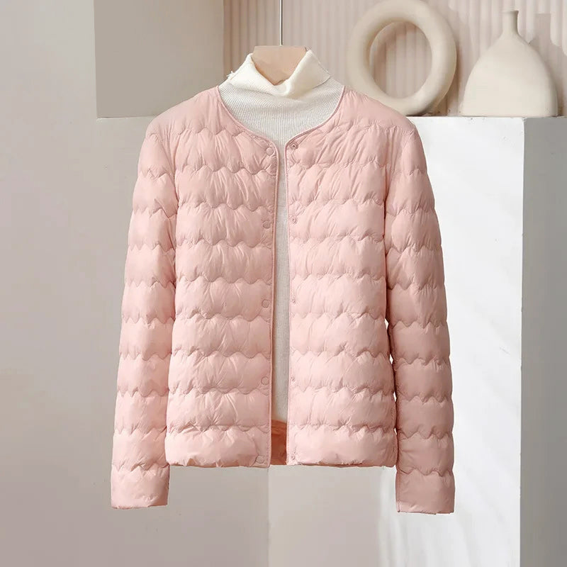 Dünne Daunenjacke Damen Style Verstellbar