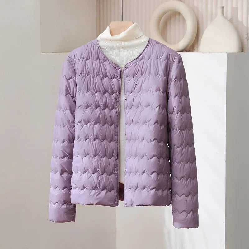 Dünne Daunenjacke Damen Style Verstellbar