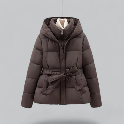 Damen Pufferjacke Warm Hoodie Winterstyl