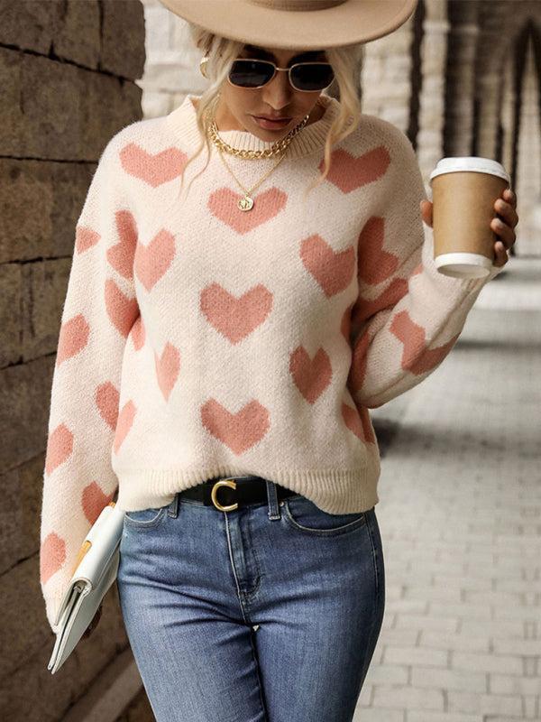 Damen Pullover Herbst Winter Strick