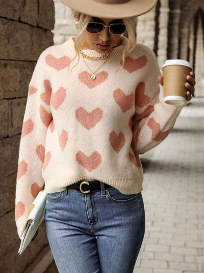 Damen Pullover Herbst Winter Strick