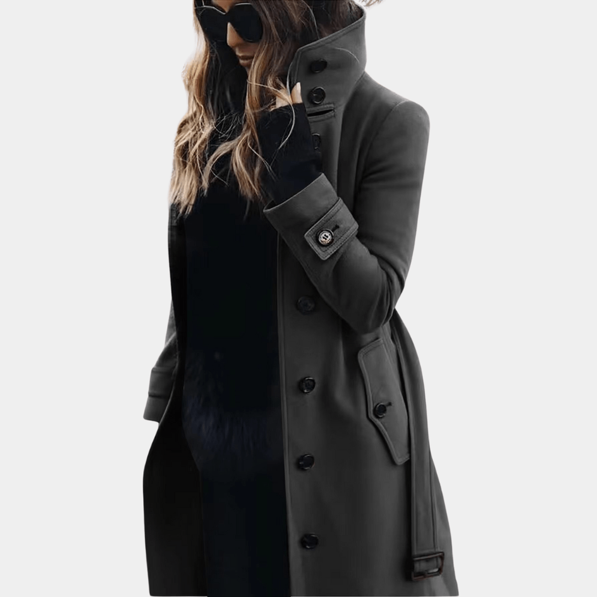 Eleganter Trenchcoat Damen Winter