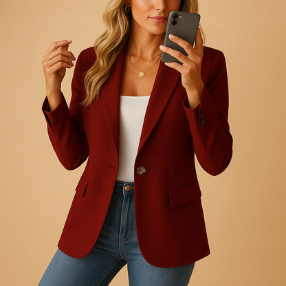 Damen Slim Fit Blazer - IdealeKleiden