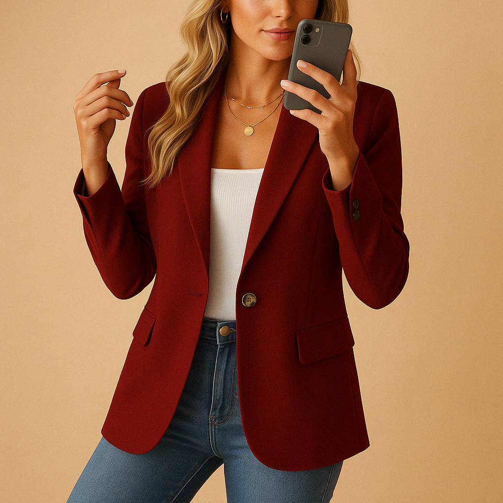 Maßgeschneiderter Blazer Elegant Stretch - IdealeKleiden