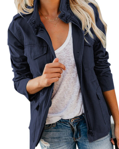 Praktische Damenjacke Lässig Oversized