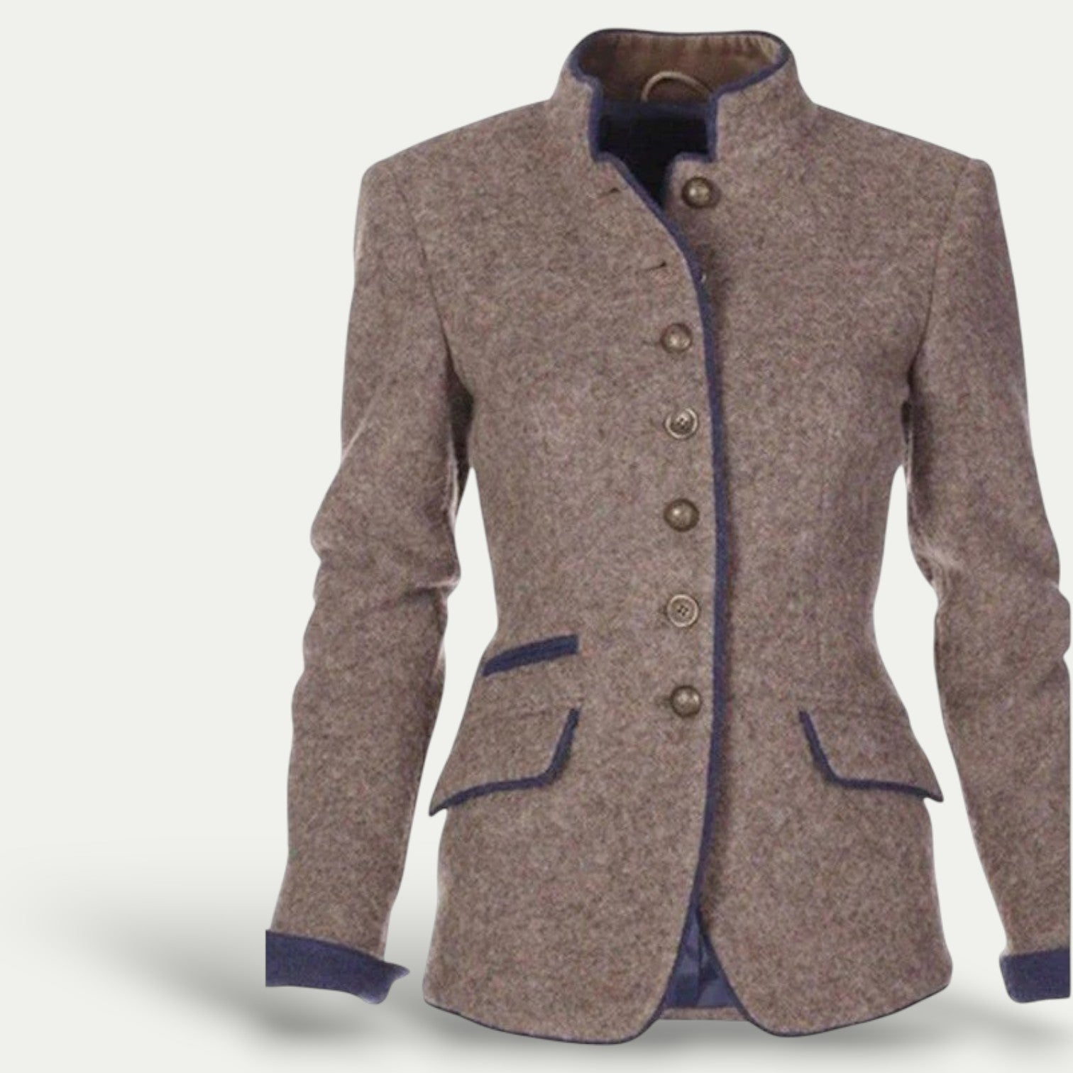 Stylischer Kurzblazer Mit Stehkragen – Elegantes Casual Design - IdealeKleiden