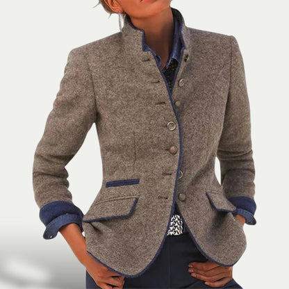 Stylischer Kurzblazer Mit Stehkragen – Elegantes Casual Design