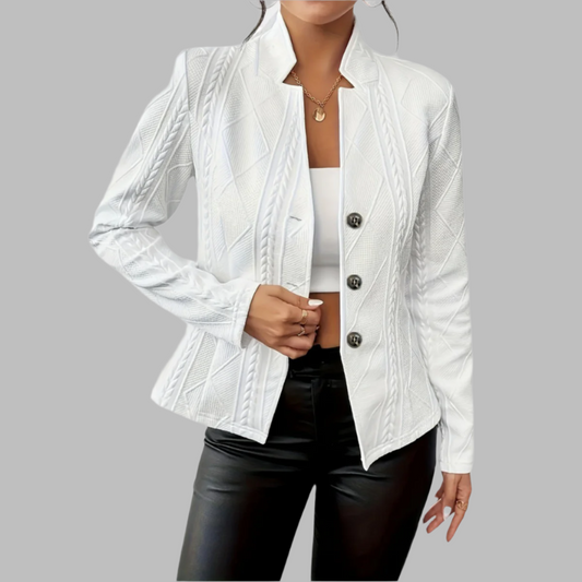 Frauen Blazer Elegant Geschnürt - IdealeKleiden