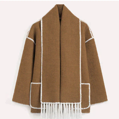 Elegante Oversized-Jacke mit Schalkragen