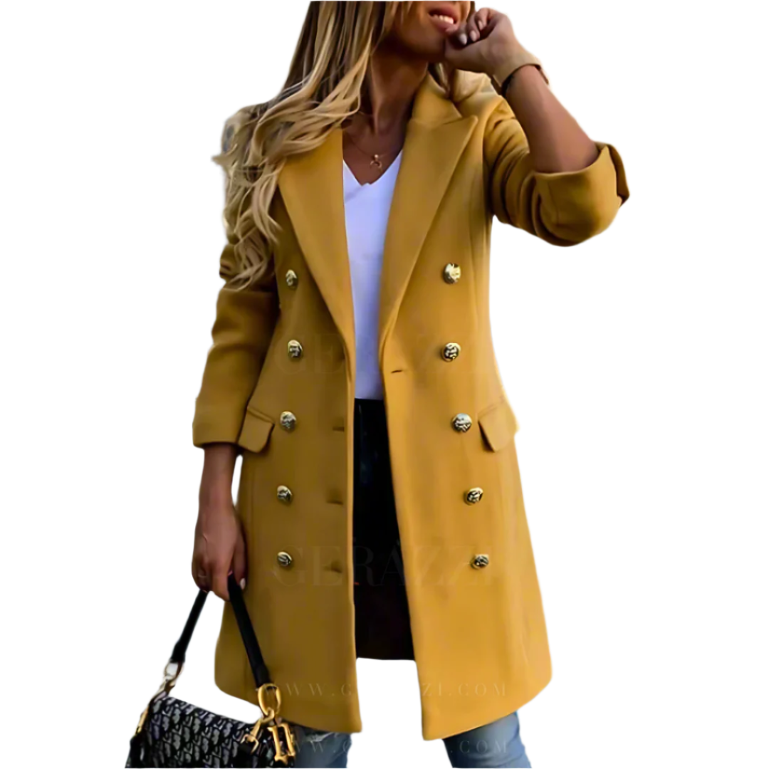 Elegante Damenjacke Slim Fit Doppeltknopf