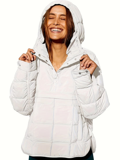 Kapuzenmantel Damen Warm Modern Stylish
