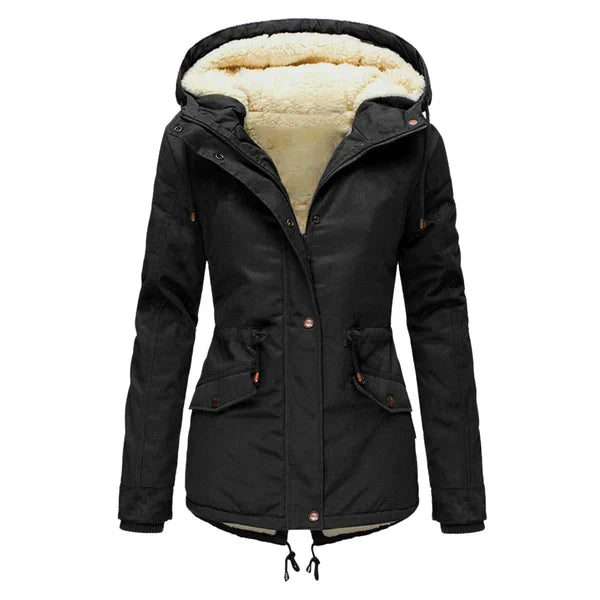 Stylische Winterjacke Gefüttert Warm