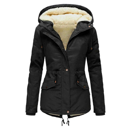 Stylische Winterjacke Gefüttert Warm