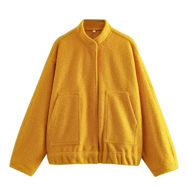 Moderne Damen Bomberjacke Sportlich Elegant