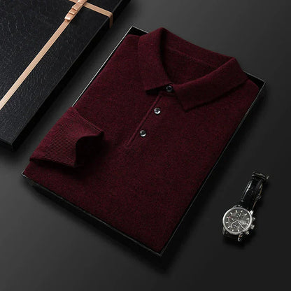 Herren Polopullover Strick Modern