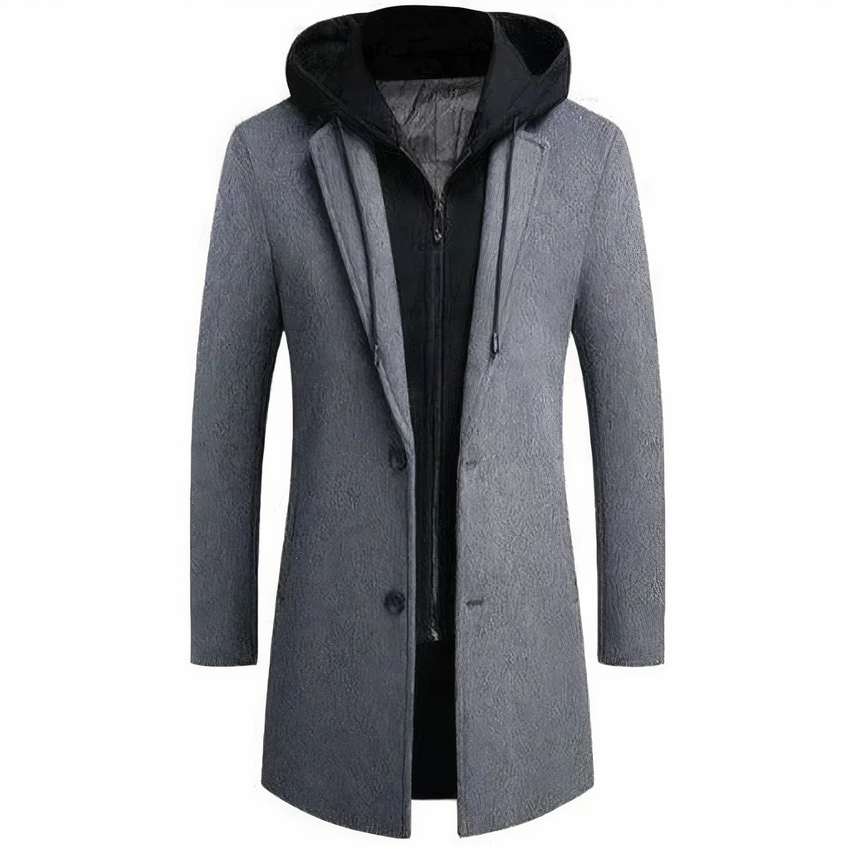 Herren Wolltrenchcoat Elegant Lang