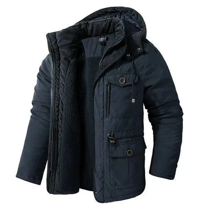 Herren Winterjacke Warm Isoliert Modern