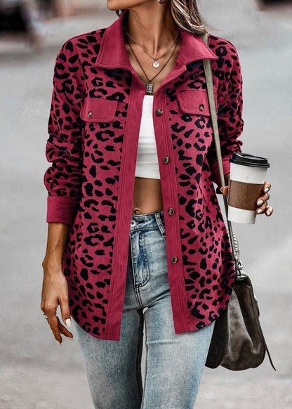 Damen Übergangsjacke Leoprint Stylish