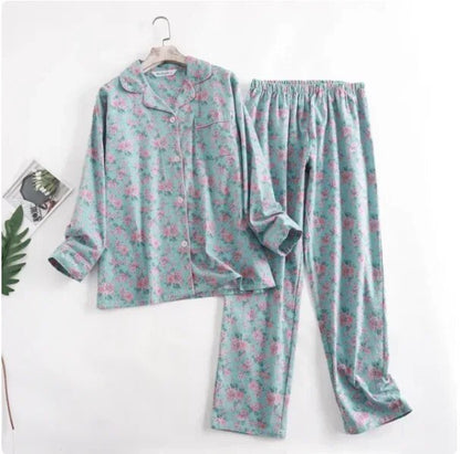 Damen Pyjama Set Bunt Gemütlich