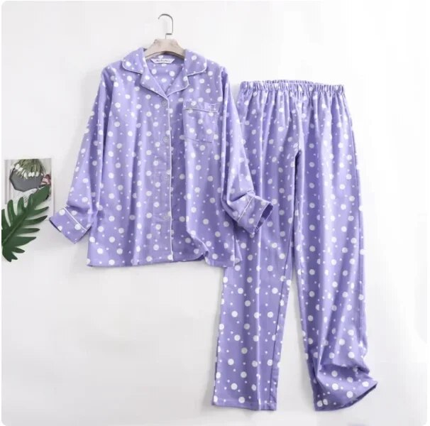 Damen Pyjama Set Bunt Gemütlich